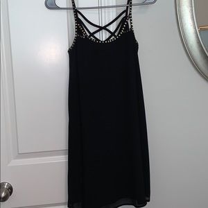 Black and Gold Sequin Dress